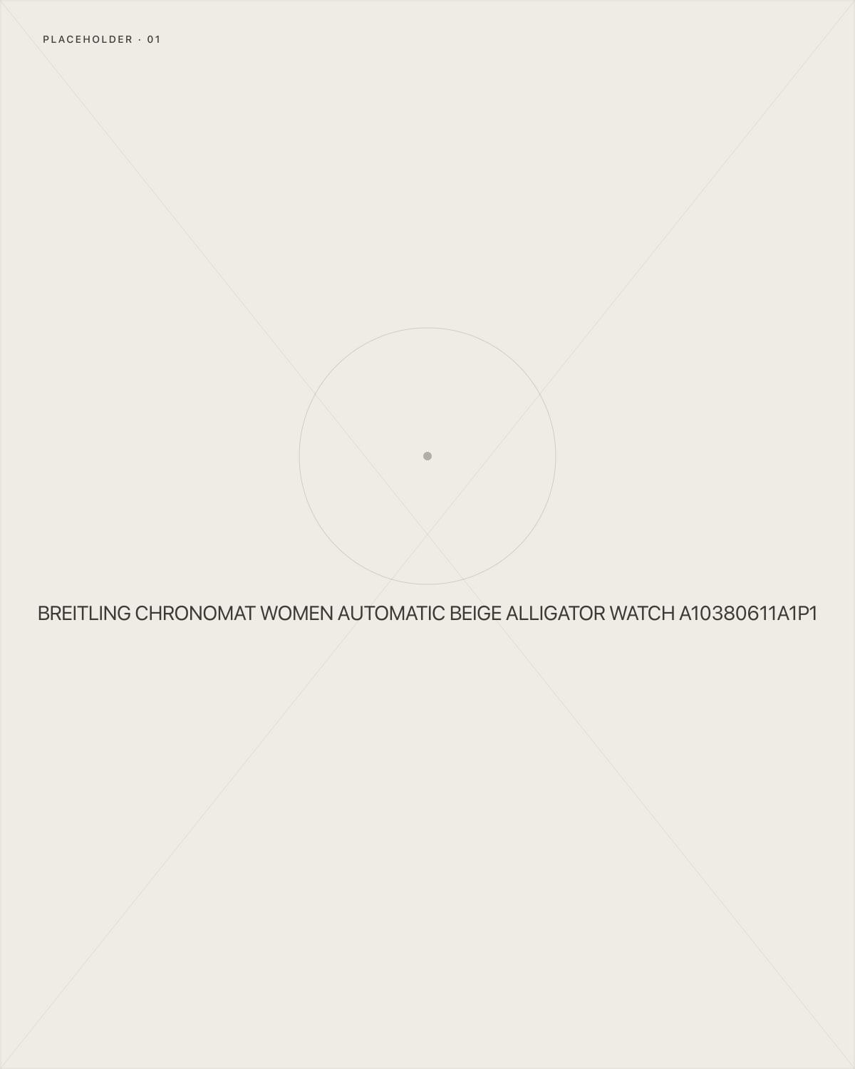 Breitling Chronomat Women Automatic Beige Alligator Watch A10380611A1P1