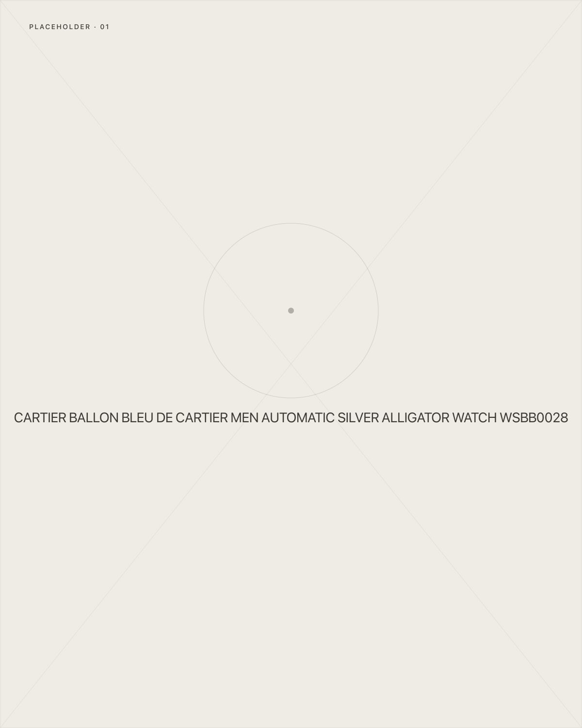 Cartier Ballon Bleu de Cartier Men Automatic Silver Alligator Watch WSBB0028