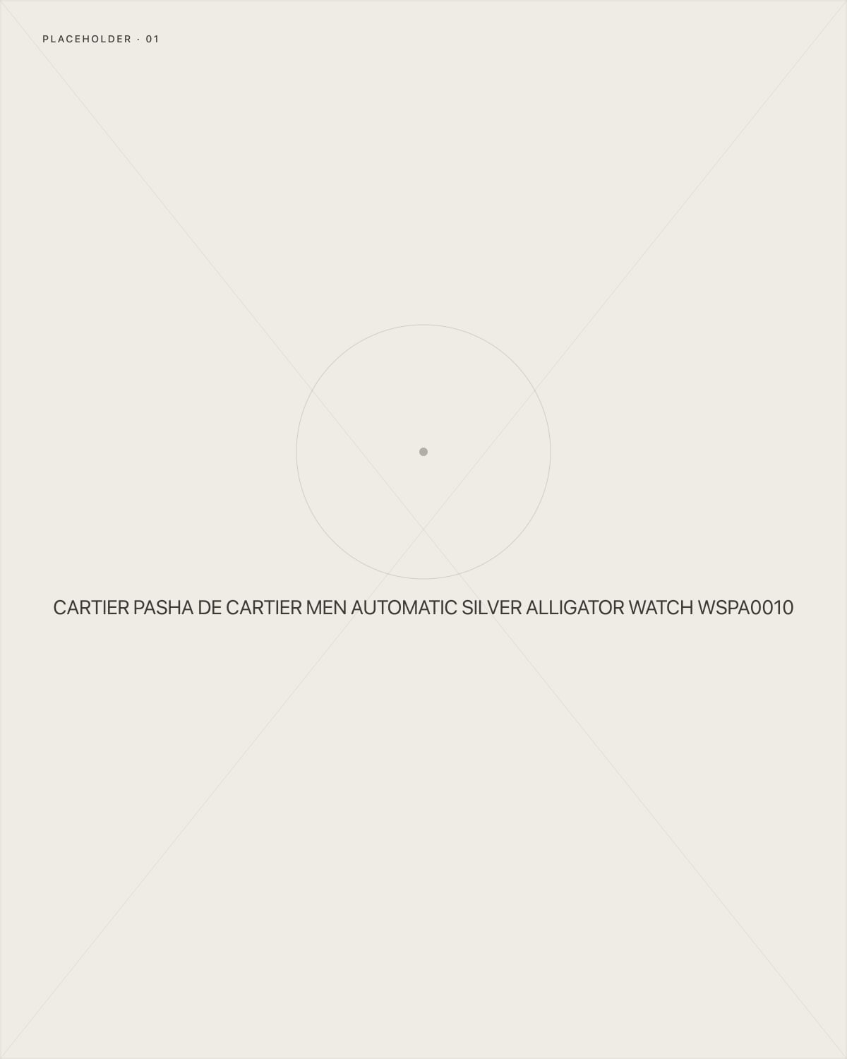 Cartier Pasha de Cartier Men Automatic Silver Alligator Watch WSPA0010