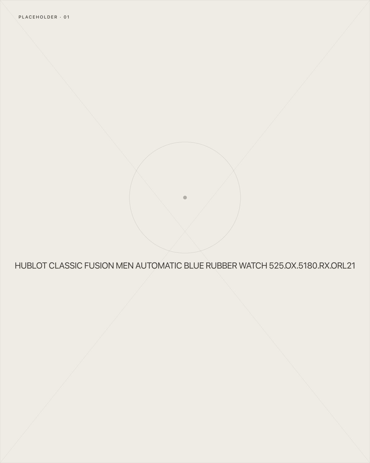 Hublot Classic Fusion Men Automatic Blue Rubber Watch 525.OX.5180.RX.ORL21