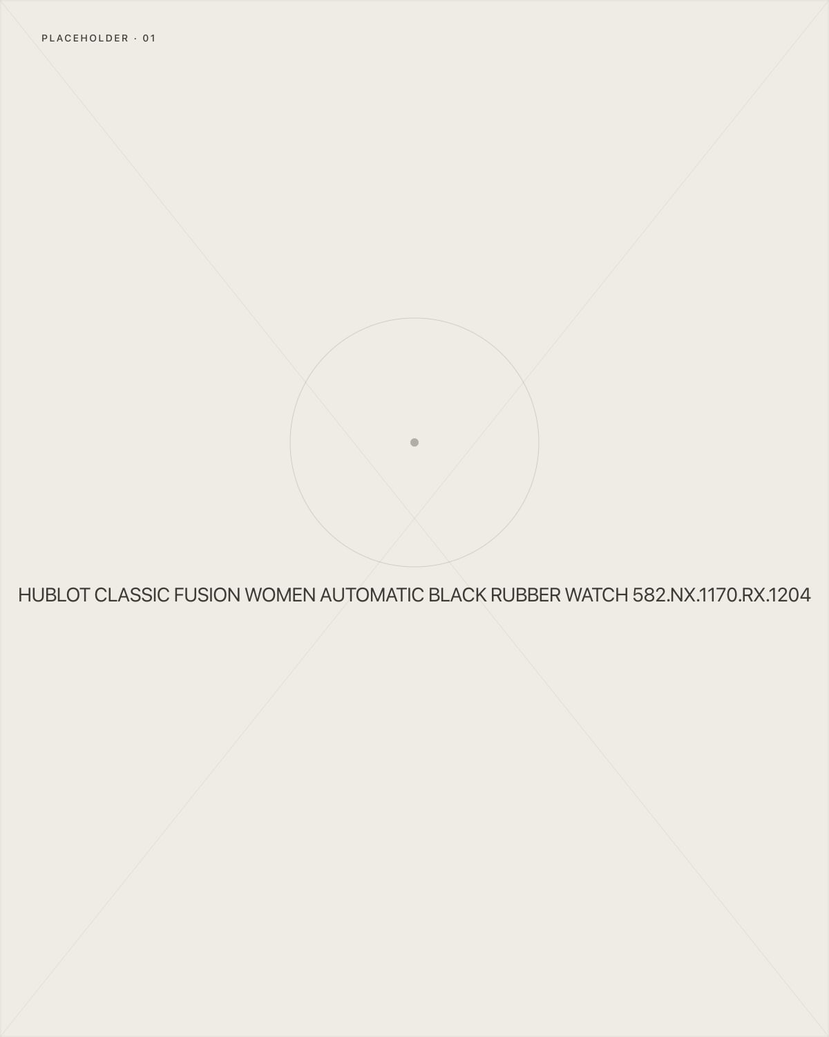 Hublot Classic Fusion Women Automatic Black Rubber Watch 582.NX.1170.RX.1204