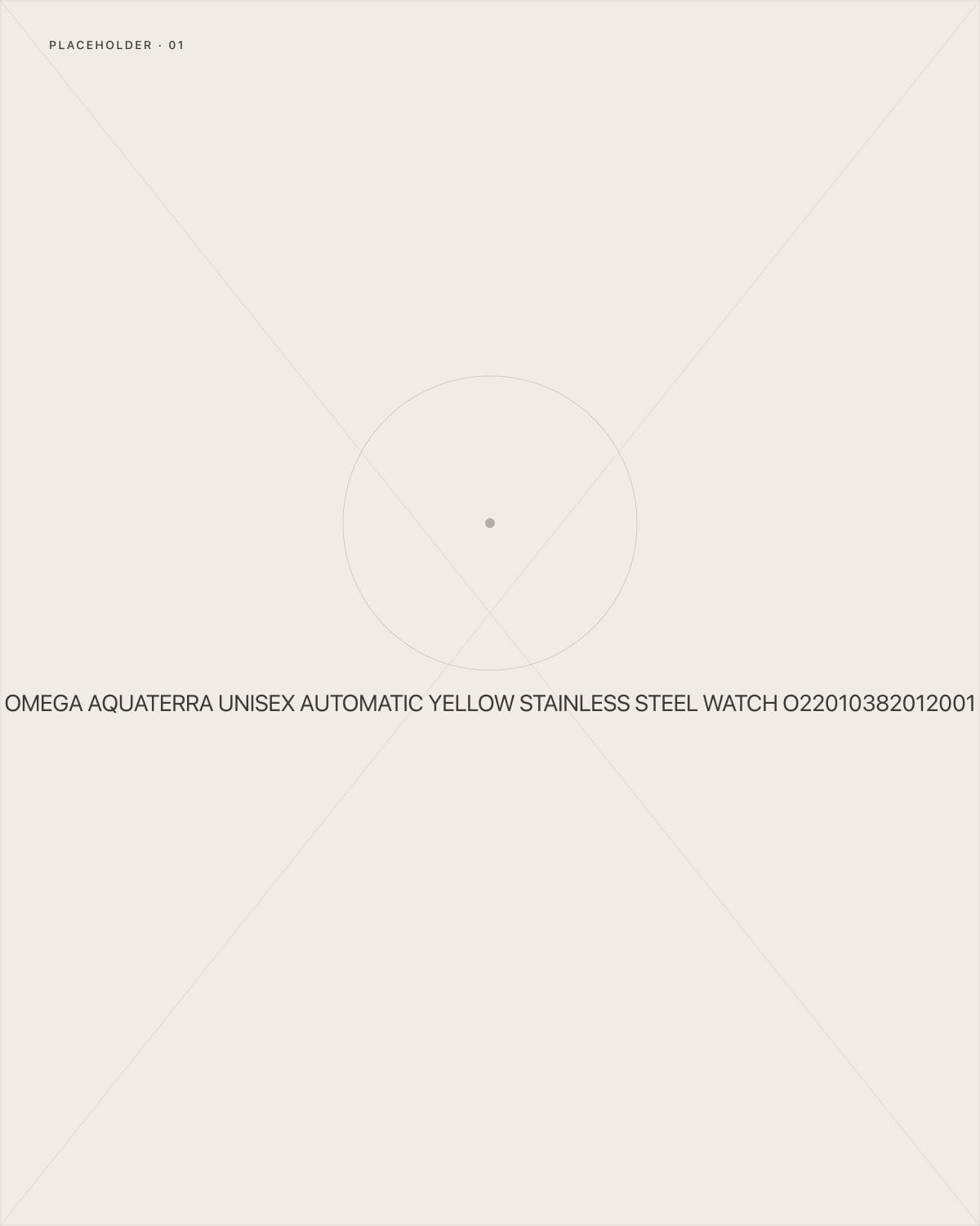 Omega Aquaterra Unisex Automatic Yellow Stainless Steel Watch O22010382012001