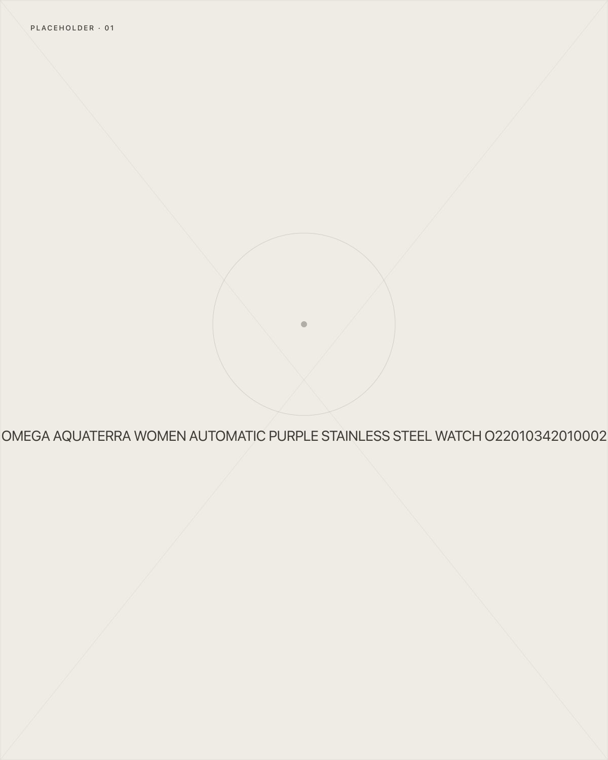 Omega Aquaterra Women Automatic Purple Stainless Steel Watch O22010342010002