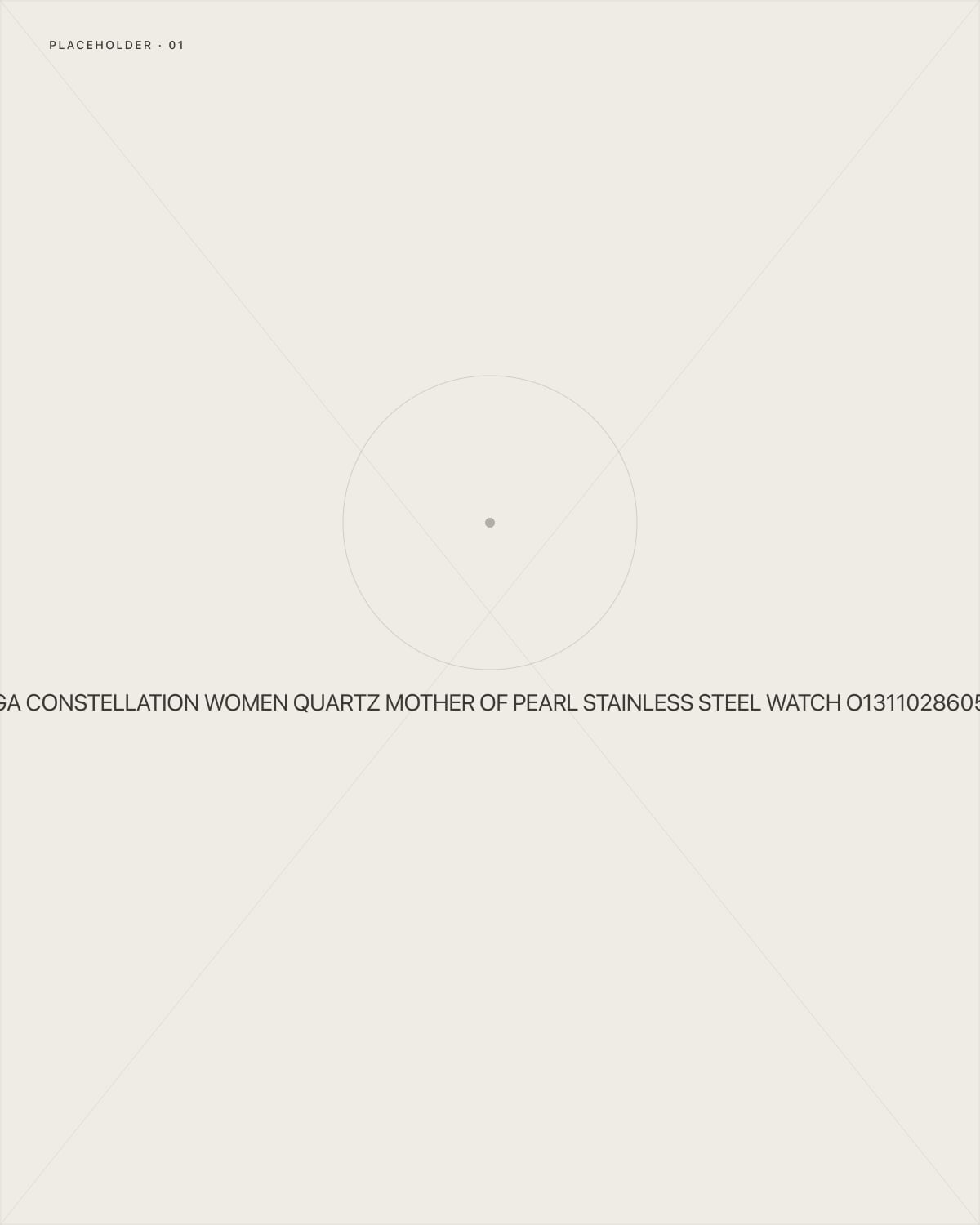 Omega Constellation Women Quartz Mother of Pearl Stainless Steel Watch O13110286055001