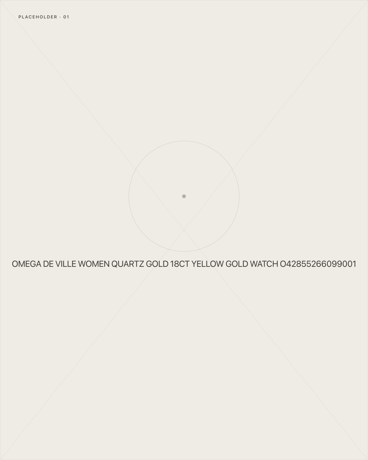 Omega De Ville Women Quartz Gold 18ct Yellow Gold Watch O42855266099001
