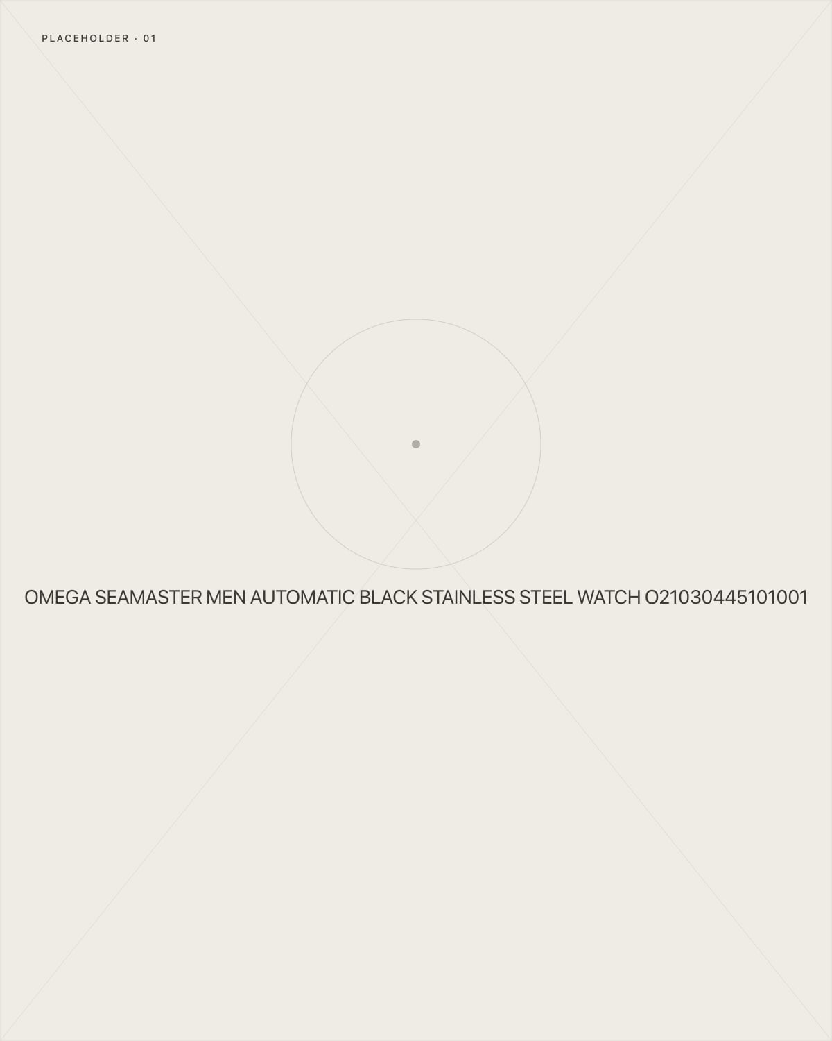 Omega Seamaster Men Automatic Black Stainless Steel Watch O21030445101001