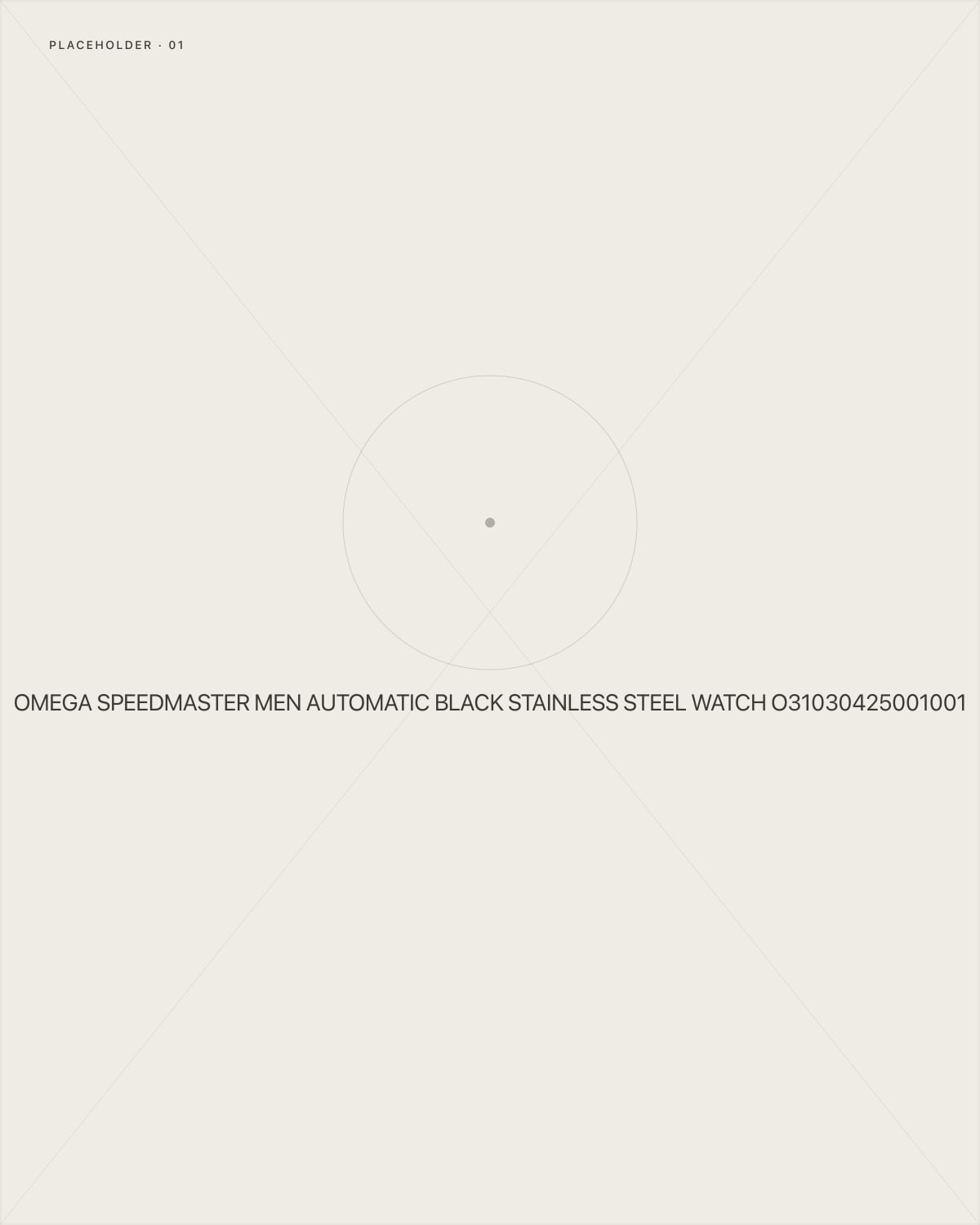 Omega Speedmaster Men Automatic Black Stainless Steel Watch O31030425001001