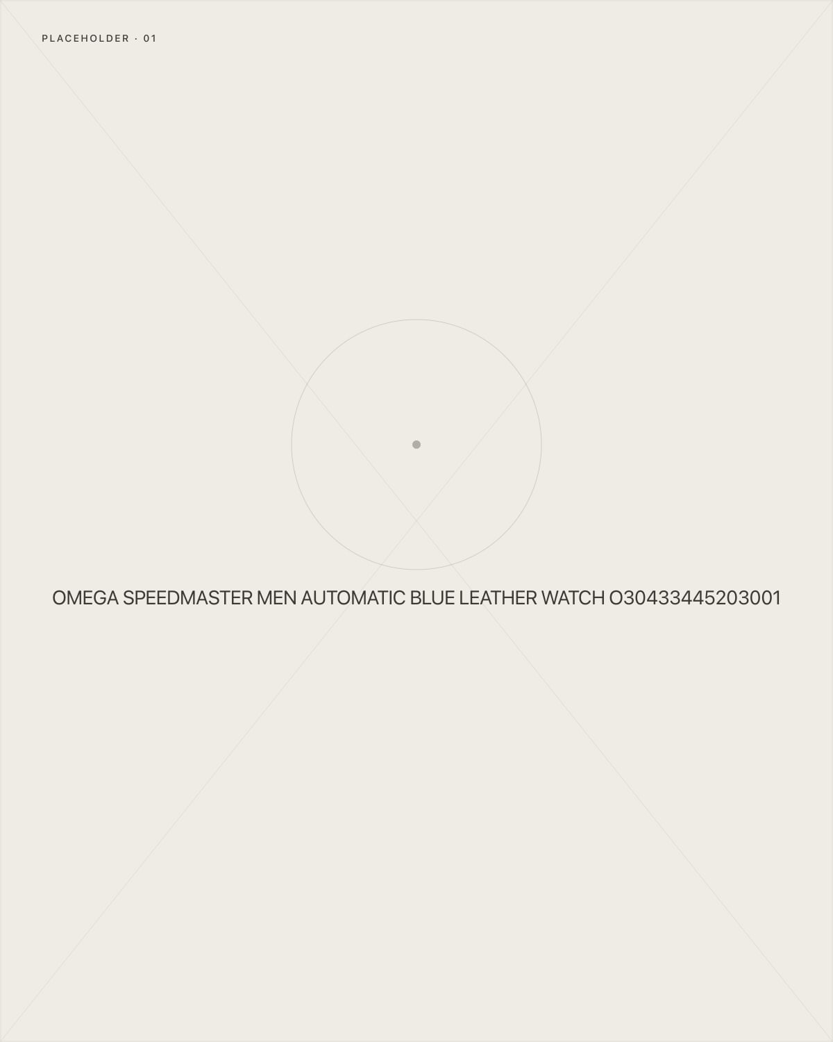 Omega Speedmaster Men Automatic Blue Leather Watch O30433445203001