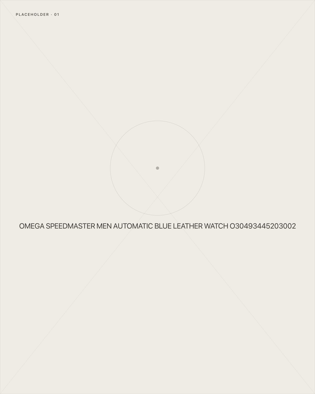 Omega Speedmaster Men Automatic Blue Leather Watch O30493445203002