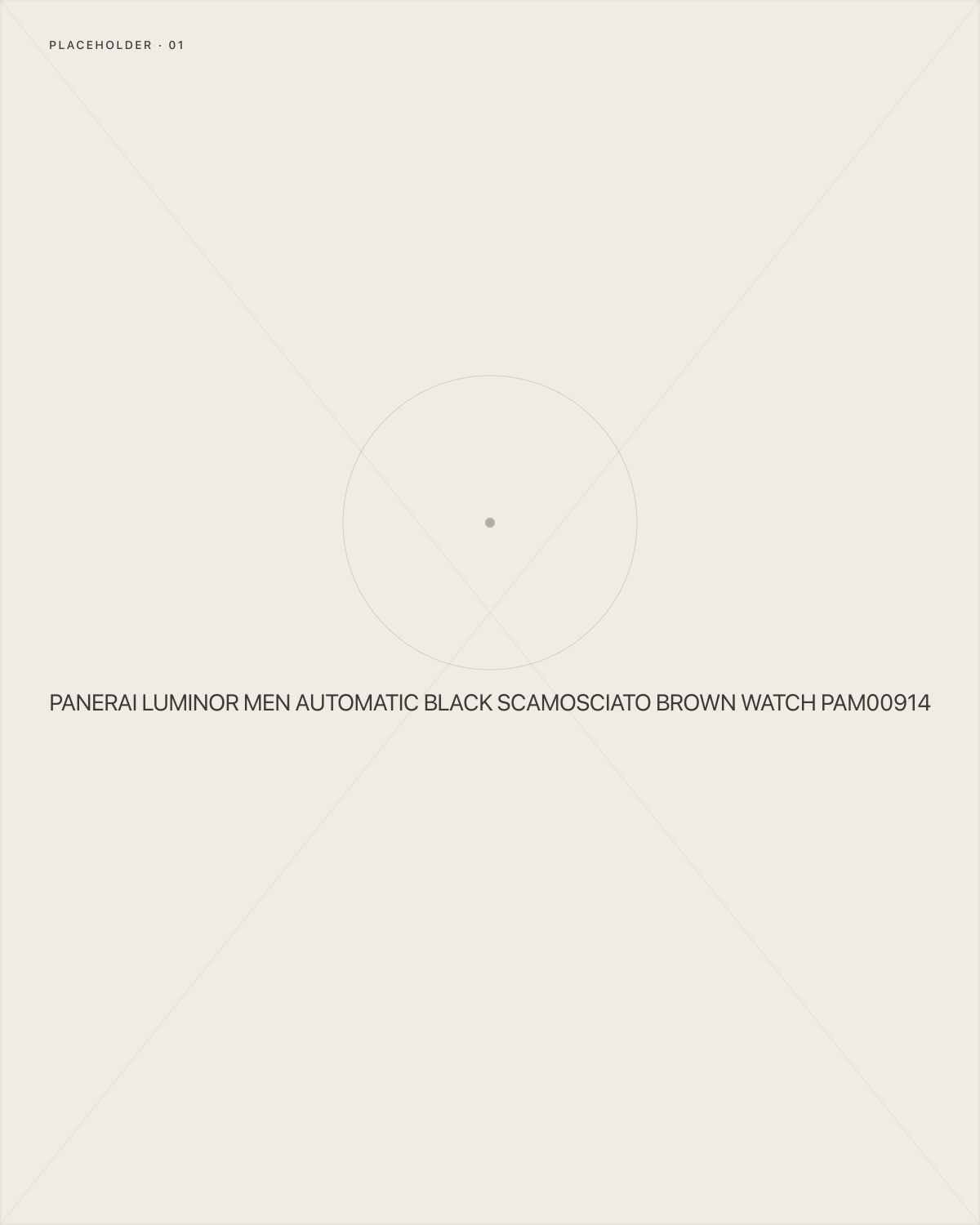 Panerai Luminor Men Automatic Black Scamosciato Brown Watch PAM00914