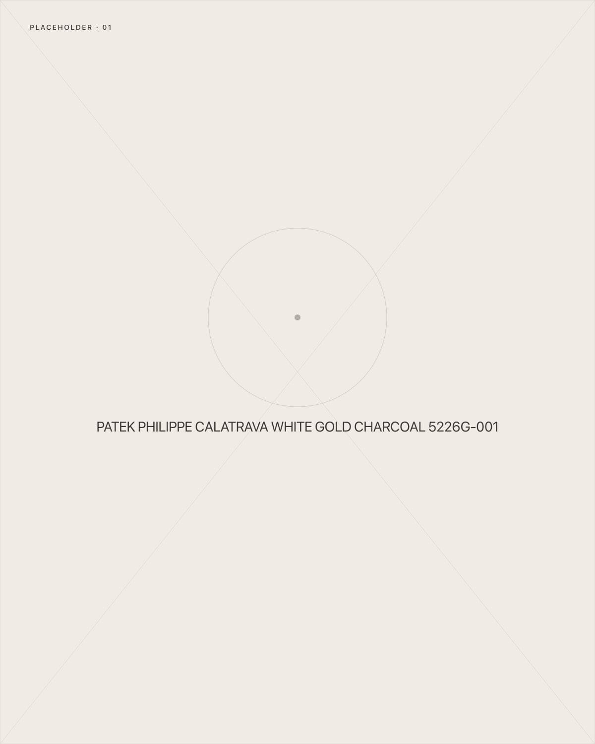 Patek Philippe Calatrava White Gold Charcoal 5226G-001
