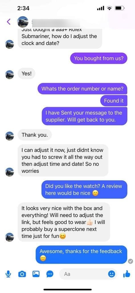 Happy customers